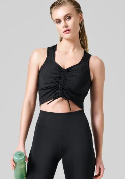 Hot Crease Sleeveless Crop Top - Crop Tops|Singleter