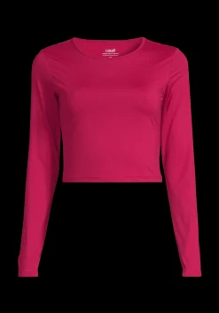 Discount Graphic Crop Long Sleeve - Gensere|Crop Tops