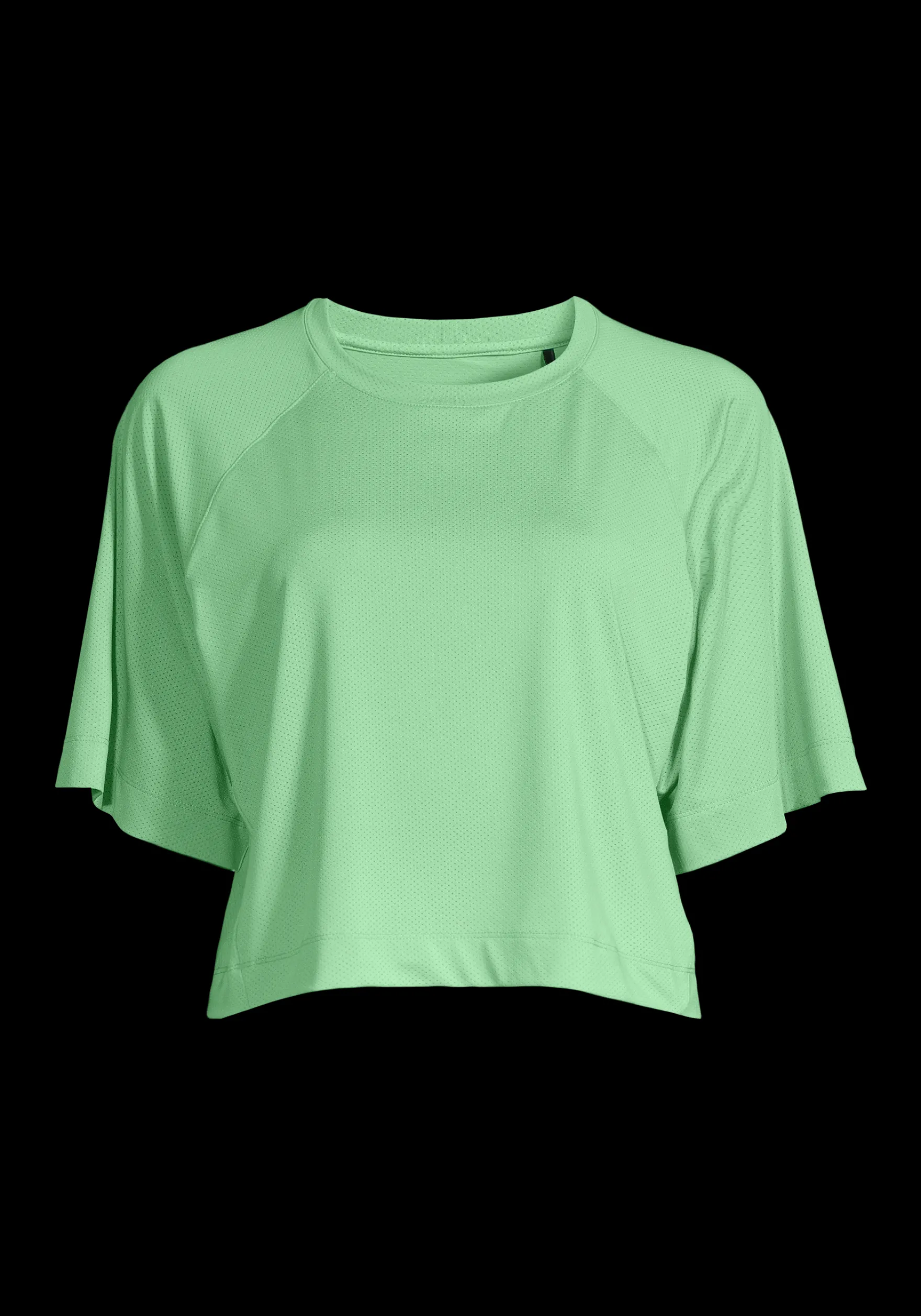 Sale Laser Mesh Crop Tee - Crop Tops|T-Skjorter