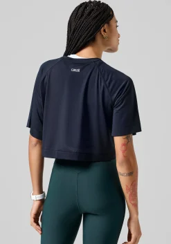 Hot Laser Mesh Crop Tee - Crop Tops|T-Skjorter