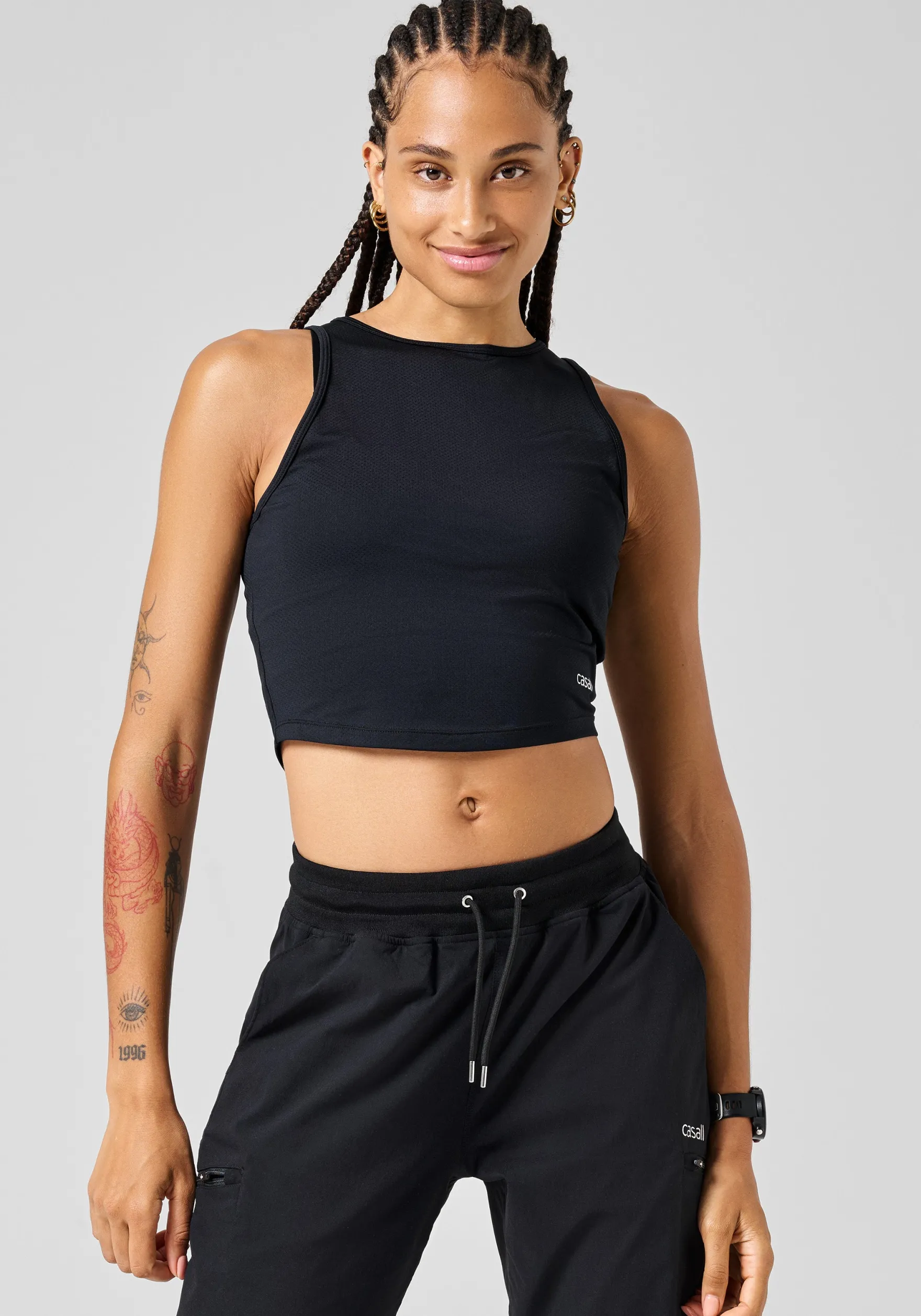 New Laser Mesh Crop Top - Crop Tops|Singleter