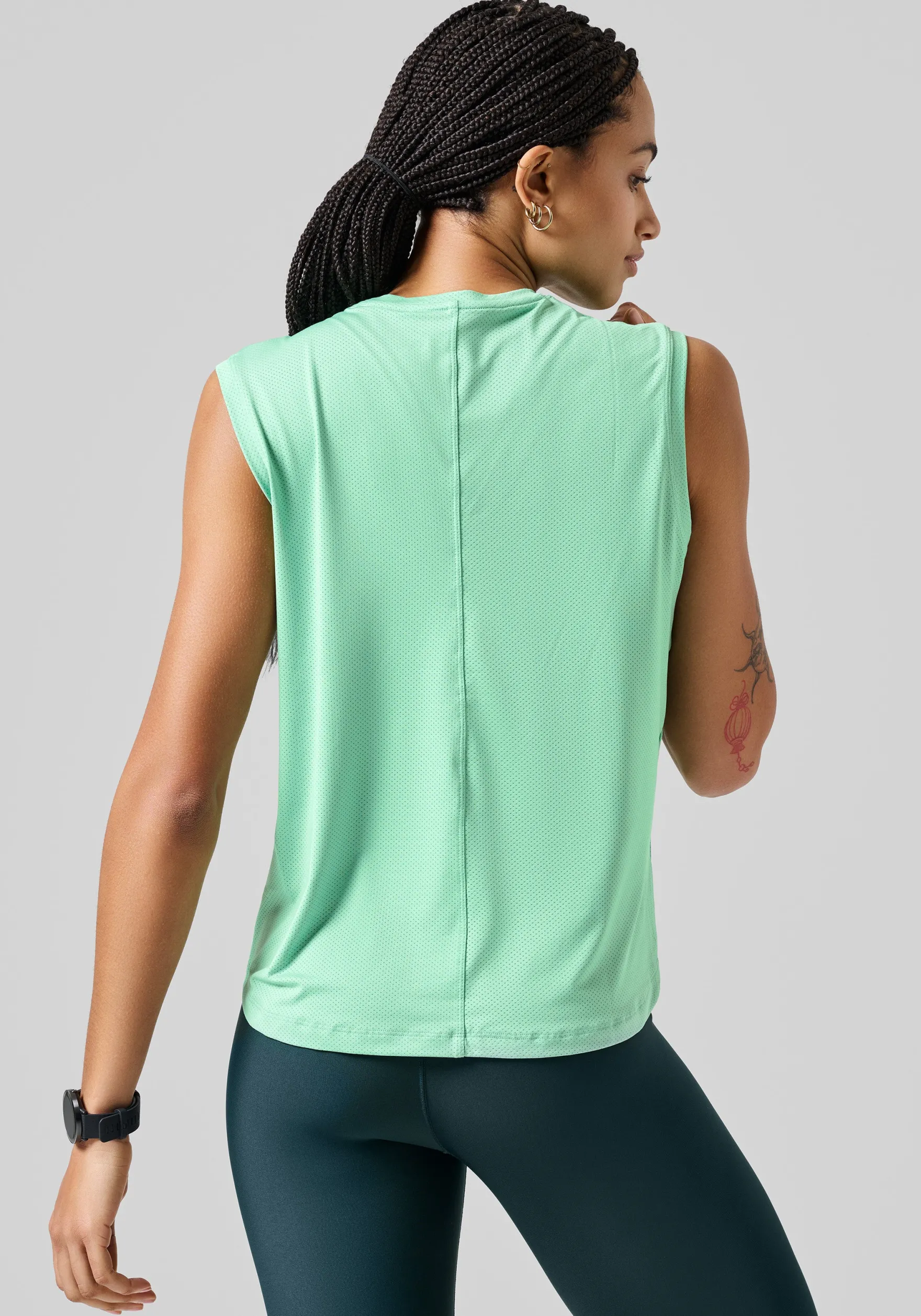 Clearance Laser Mesh Muscle Tank - Singleter