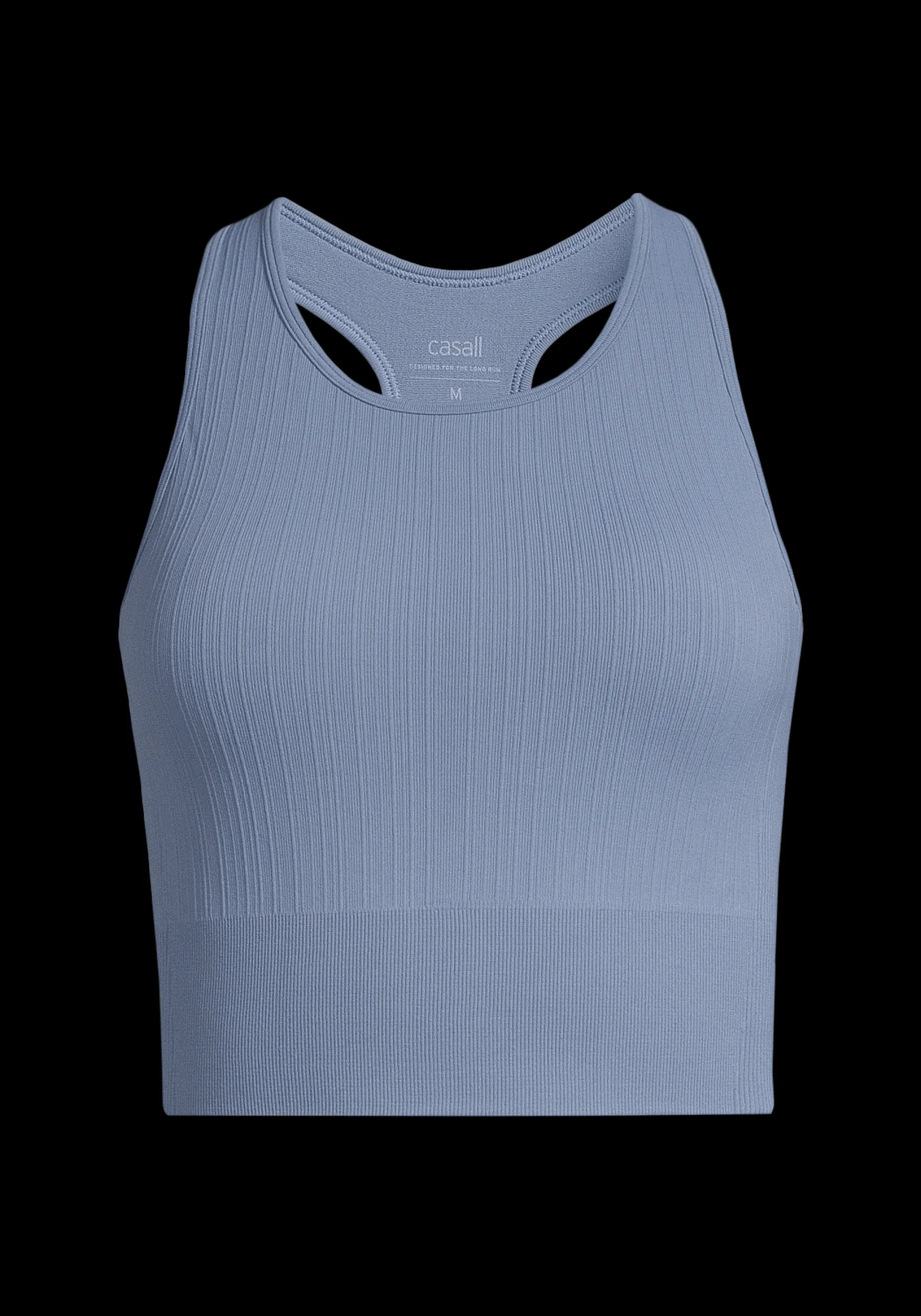 Discount Multi Rib Seamless Padded Sports Top - Crop Tops|Singleter