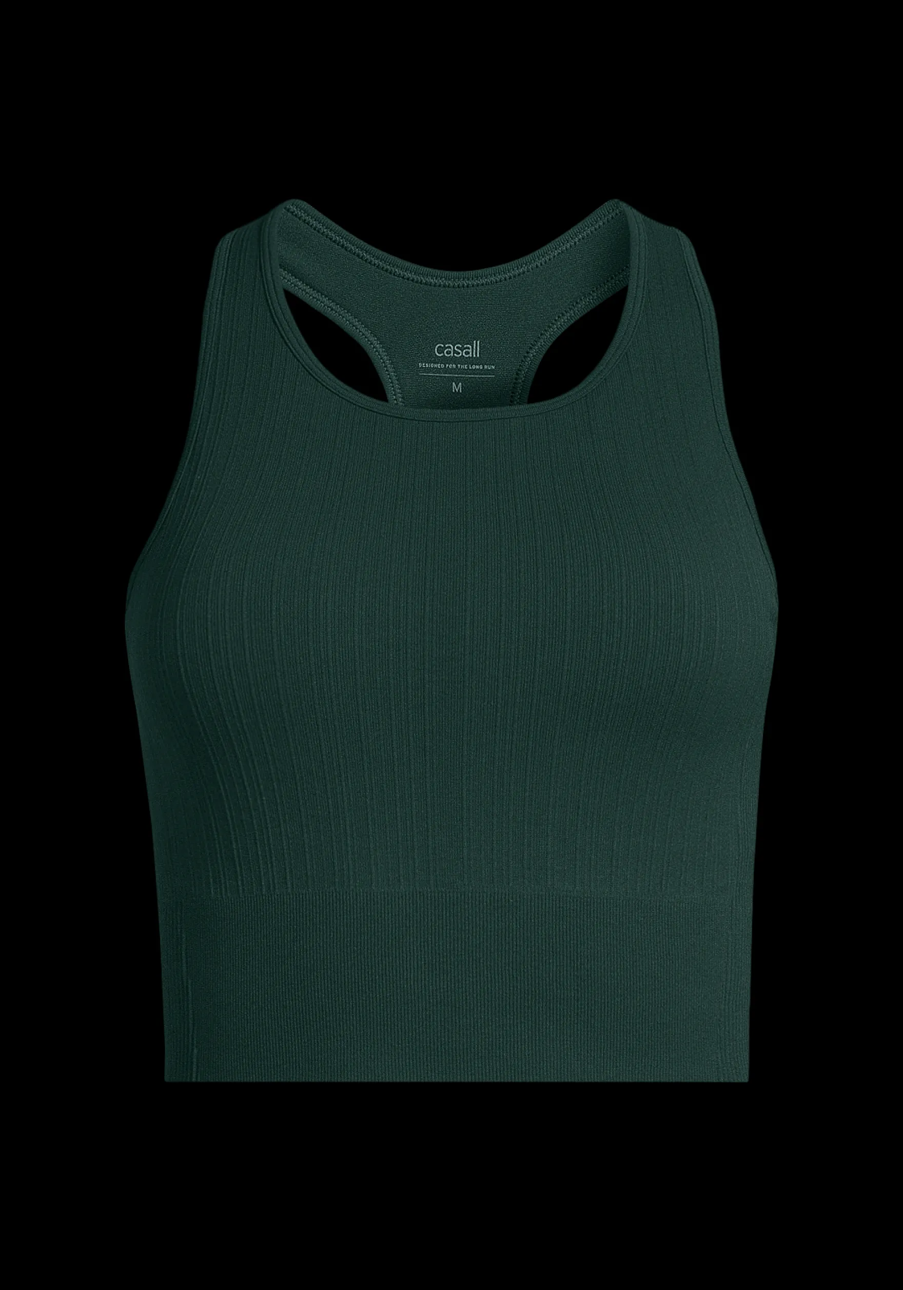 Online Multi Rib Seamless Padded Sports Top - Crop Tops|Singleter
