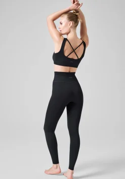 Outlet Scallop High Waist Seamless Tights - Tights