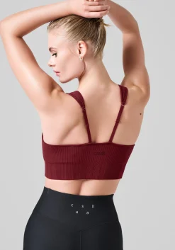 Clearance Seamless Rib Padded Sports Bra - Sports-Bh