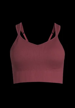 Clearance Seamless Rib Padded Sports Bra - Sports-Bh