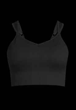 Outlet Seamless Rib Padded Sports Bra - Sports-Bh