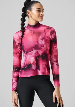New Sheer Mock Neck Longsleeve - Gensere