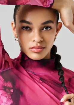 New Sheer Mock Neck Longsleeve - Gensere