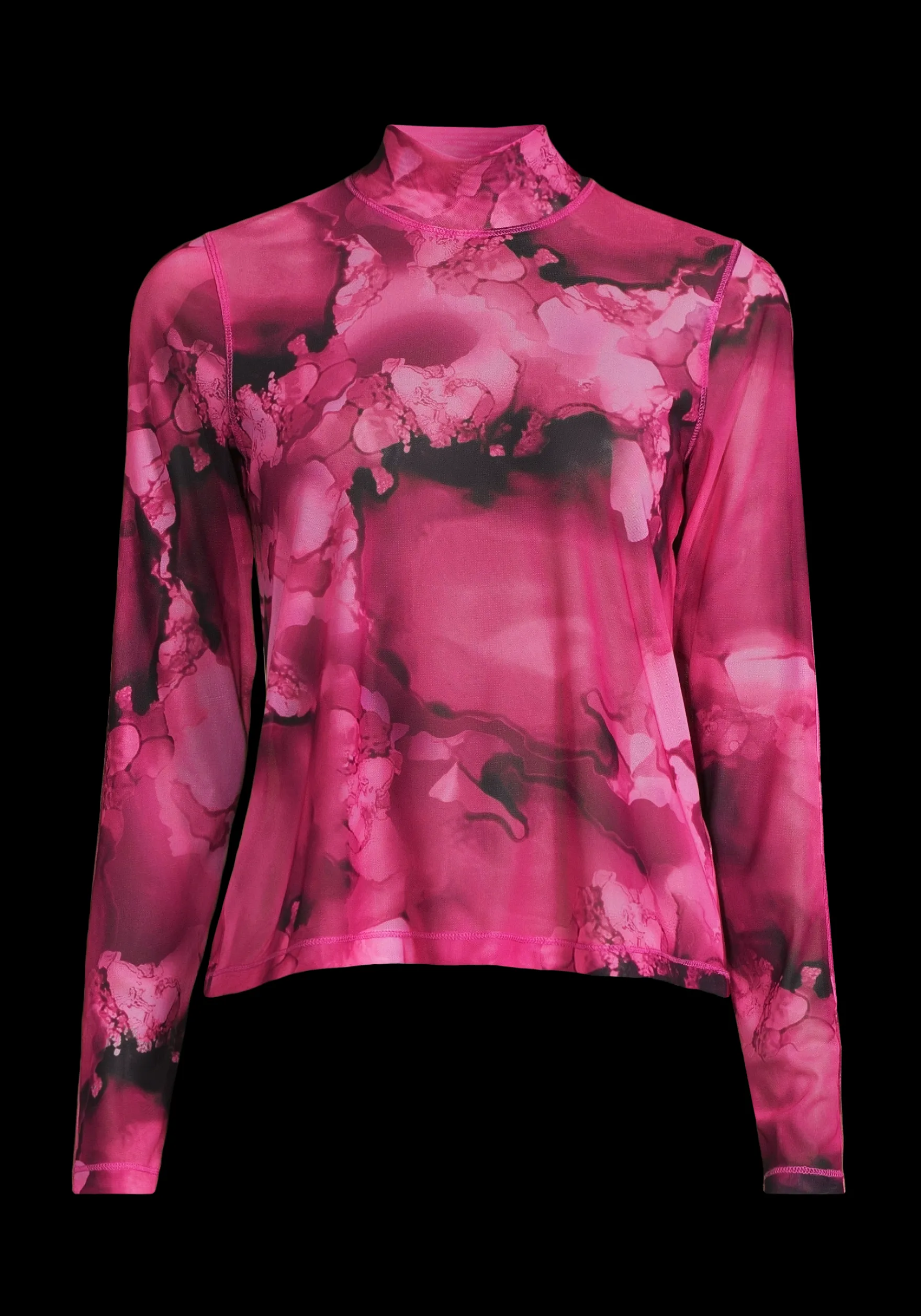 New Sheer Mock Neck Longsleeve - Gensere