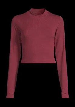Clearance Soft Rib Mock Neck Long Sleeve - Gensere